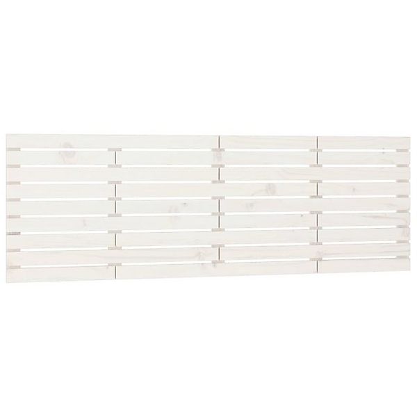 vidaXL Bett, Wand-Kopfteil Weiß 166x3x63 cm Massivholz Kiefer günstig online kaufen