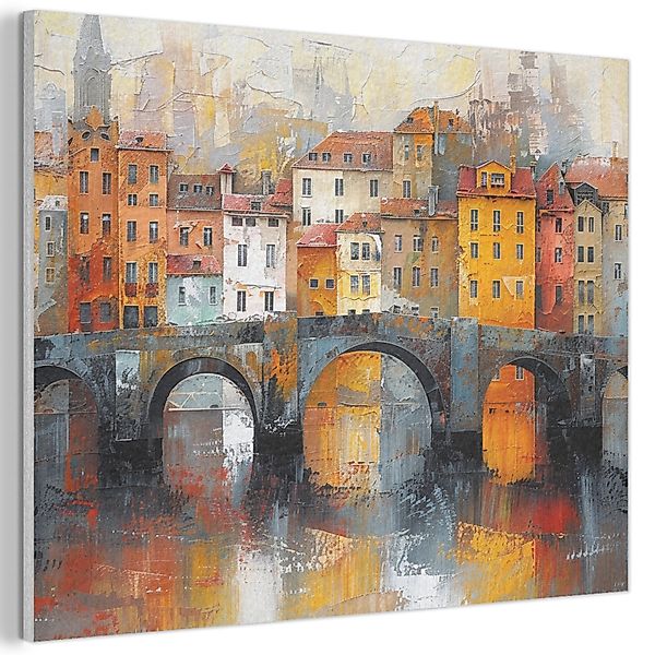 MuchoWow Gemälde Graben - Häuser - günstig online kaufen