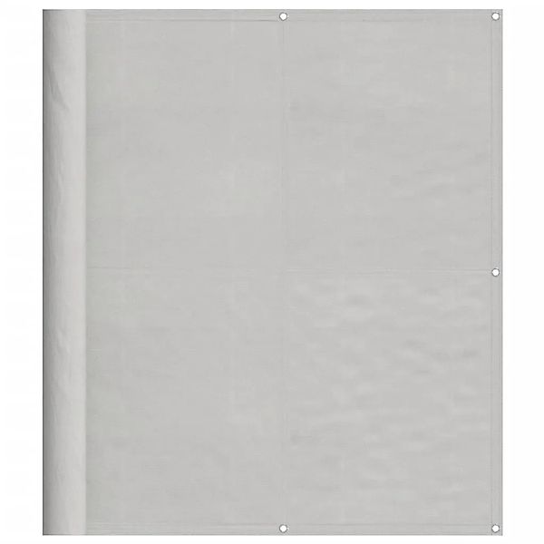 vidaXL Balkon-Sichtschutz Hellgrau 120x800 cm 100 % Polyester-Oxford 400001 günstig online kaufen
