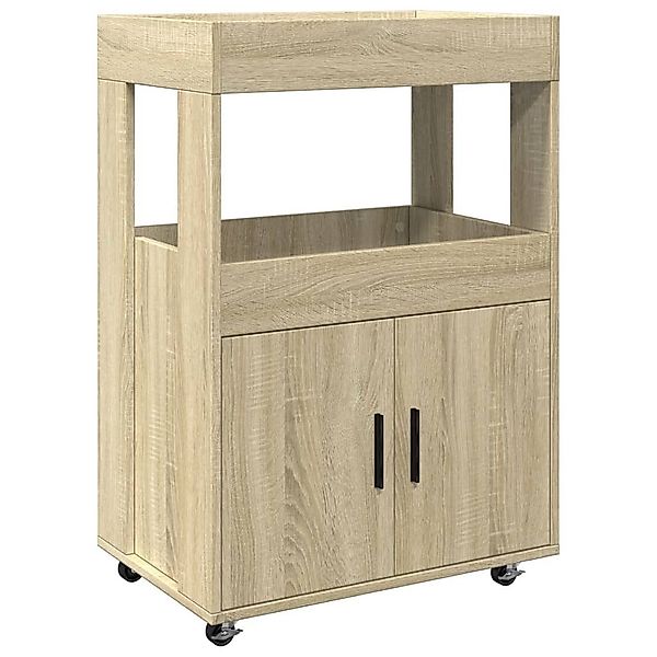 vidaXL Sideboard Barwagen Sonoma-Eiche 60x39,5x89 cm günstig online kaufen