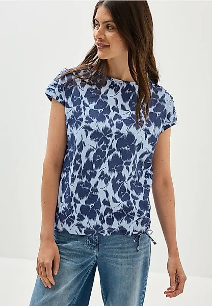 Print Shirt mit Raffung günstig online kaufen