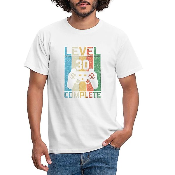 Spreadshirt T-Shirt 30. Geburtstag Level 30 günstig online kaufen