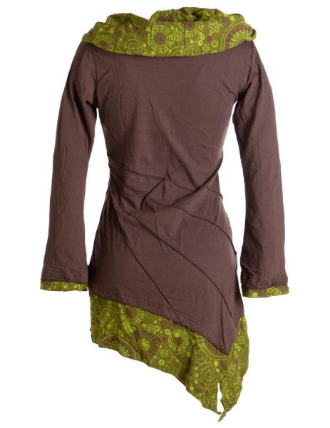 Vishes Jerseykleid Asymmetrisches Kleid aus Baumwolle günstig online kaufen