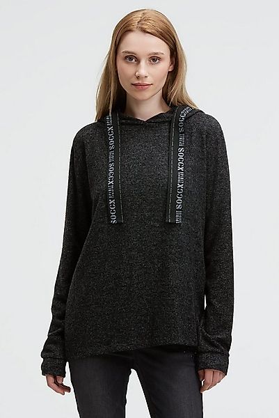 SOCCX Kapuzenpullover aus Feinstrick günstig online kaufen
