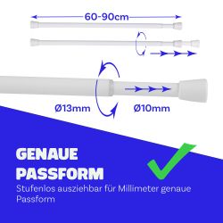 Bestlivings Spannstange Klemmfix, Ø 13 mm, günstig online kaufen