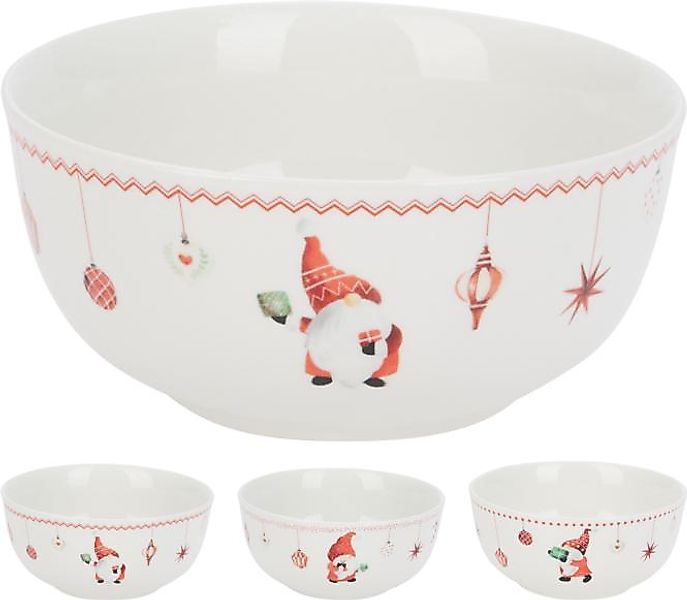 Dekoschale 1 Stück Weihnachtsmann ca. 500 ml ca. 13 x 7 cm 3 Sorten unsorti günstig online kaufen