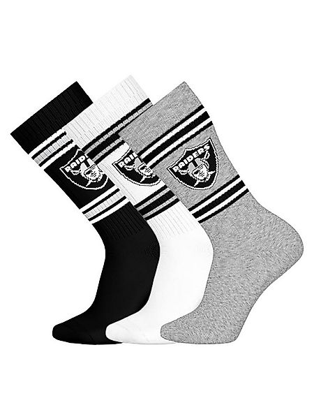 HUDDLE Freizeitsocken Las Vegas Raiders Crew (3-Paar) Casual Socken, Alltag günstig online kaufen