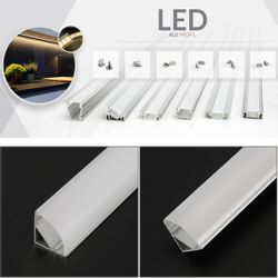 oyajia LED-Stripe-Profil 5x LED Aluprofil Aluminium günstig online kaufen