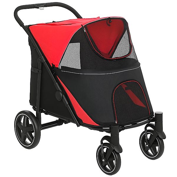 PawHut Hundewagen Hundebuggy faltbar mit Kissen für große mittelgroße Hunde günstig online kaufen