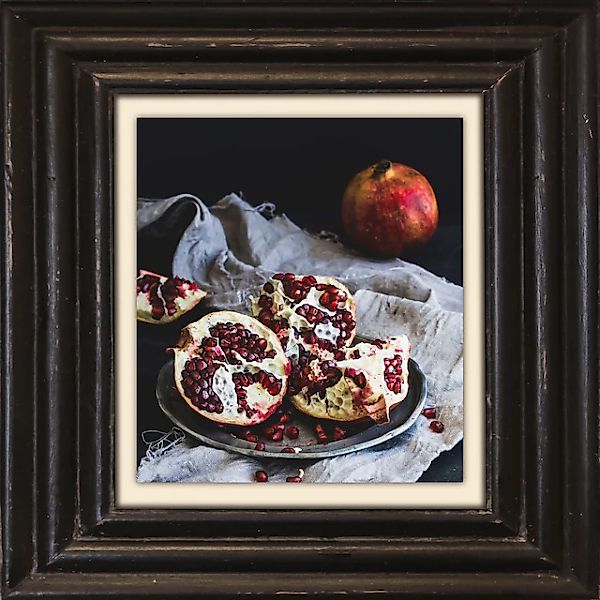 queence Leinwandbild »Granatapfel«, Kunst-Obst-Stillleben-Obst Bilder, Prem günstig online kaufen