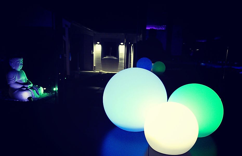 TRANGO LED Gartenleuchte, Farbwechsel, 3er Set günstig online kaufen