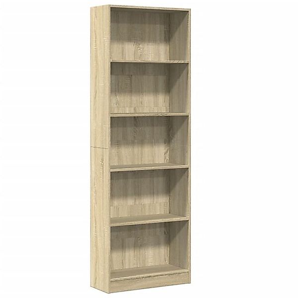 vidaXL Bücherregal Bücherregal Sonoma-Eiche 60x24x176 cm Holzwerkstoff, 1-t günstig online kaufen