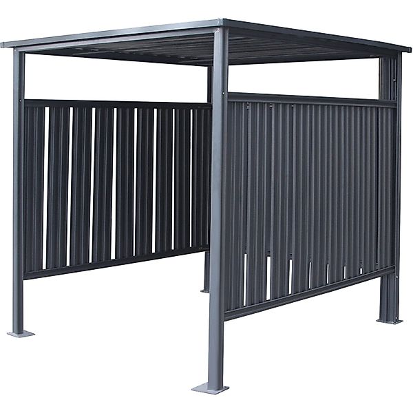 WESTMANN Kaminholzregal, BxTxH:180x200x210 cm, anthrazit, auch günstig online kaufen