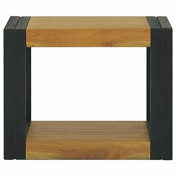 vidaXL Wand-Badregal 45x45x35 cm Massivholz Teak Modell 1 günstig online kaufen