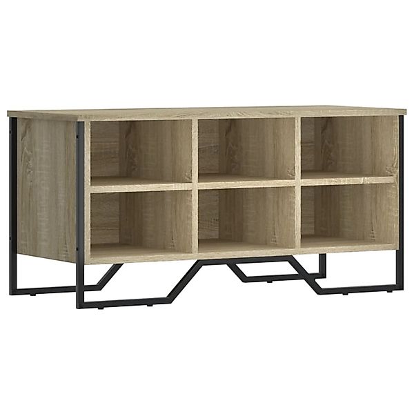 vidaXL Schuhregal Sonoma-Eiche 90x38x45,5 cm Holzwerkstoff 848640 günstig online kaufen