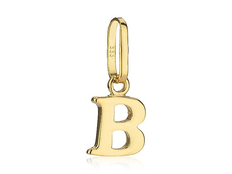 NKlaus Buchstabenanhänger Kettenanhänger kleiner Buchstabe B 333 Gelb Gold günstig online kaufen