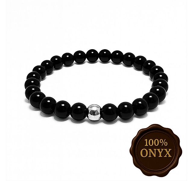 M-Punkt24 Armband ONYX für Damen (mit schwarzem Gummizug, inkl. Etui), Dame günstig online kaufen