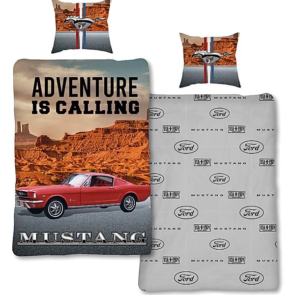 SkyBrands Bettwäsche Ford Mustang Canyon Adventure, günstig online kaufen