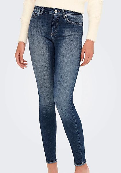 ONLY Ankle-Jeans "ONLBLUSH MID SK ANK RAW DNM´" günstig online kaufen