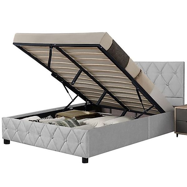 REDOM Polsterbett Funktionsbett Stauraumbett (Ergonomisches Design, Stilvol günstig online kaufen