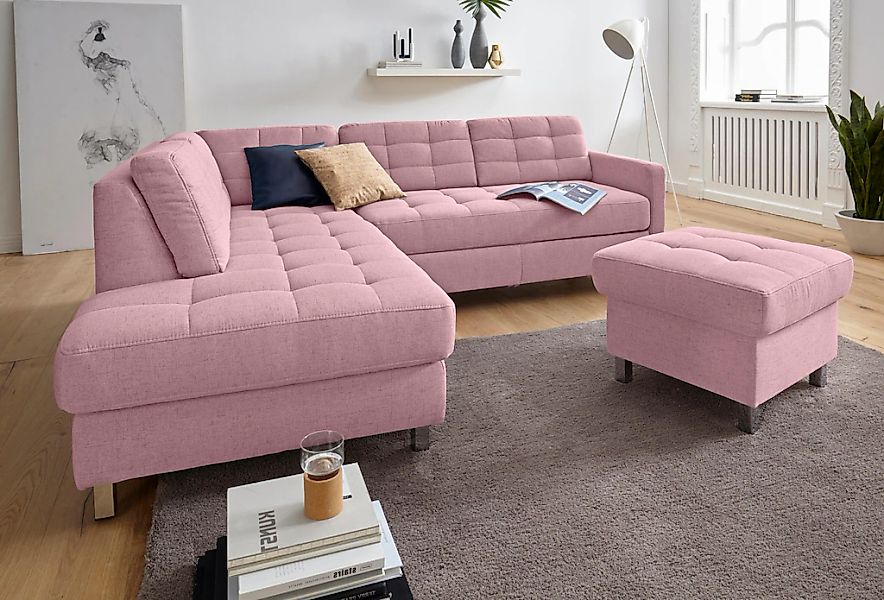 sit&more Ecksofa "Picasso L-Form" wahlweise mit Bettfunktion und Bettkasten günstig online kaufen