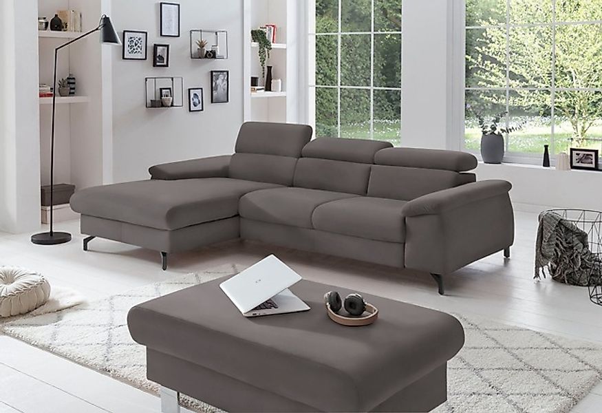 COTTA Polstergarnitur »Kitty L-Form, B: 242 bzw. 100 cm (Set: Ecksofa & Hoc günstig online kaufen