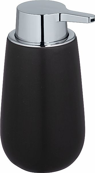 WENKO Seifenspender "Badi", (1 tlg.), Schwarz, Keramik, 320 ml günstig online kaufen