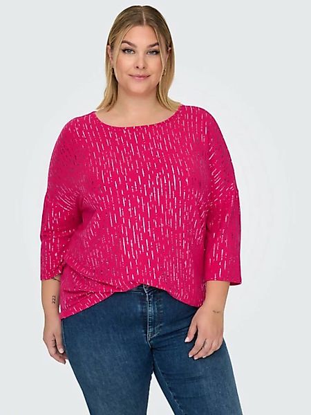 ONLY CARMAKOMA Rundhalsshirt CARFOILA 3/4 O-NECK TOP JRS BF günstig online kaufen