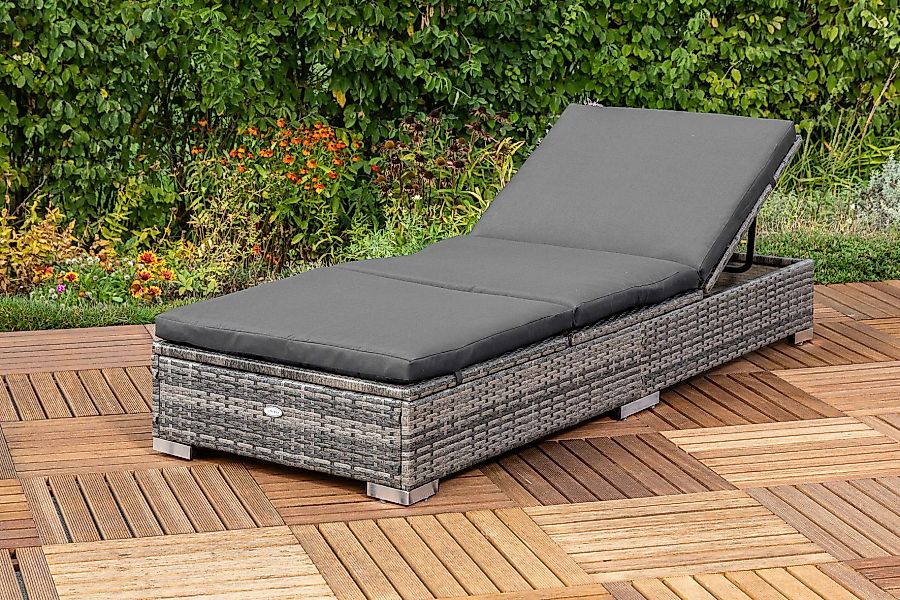 MERXX Gartenliege "TOPSELLER", (1 Liege, inkl. Auflage), pulverbeschichtete günstig online kaufen