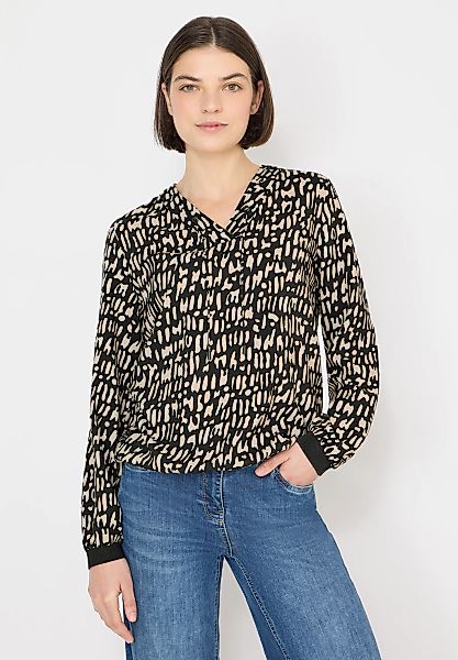 Cecil Langarmbluse mit V-Ausschnitt günstig online kaufen