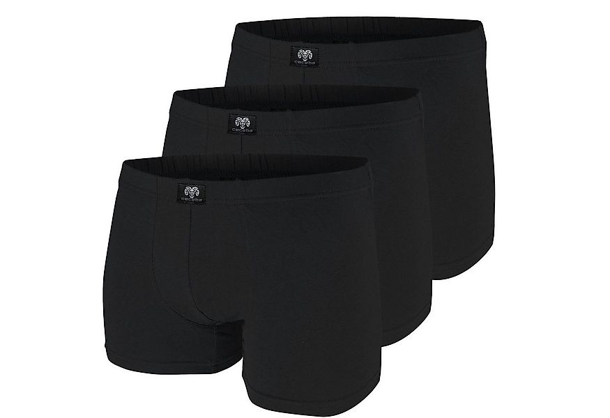 CECEBA Boxershorts (3-St) ohne Eingriff, aufgedoppelter Frontbereich günstig online kaufen