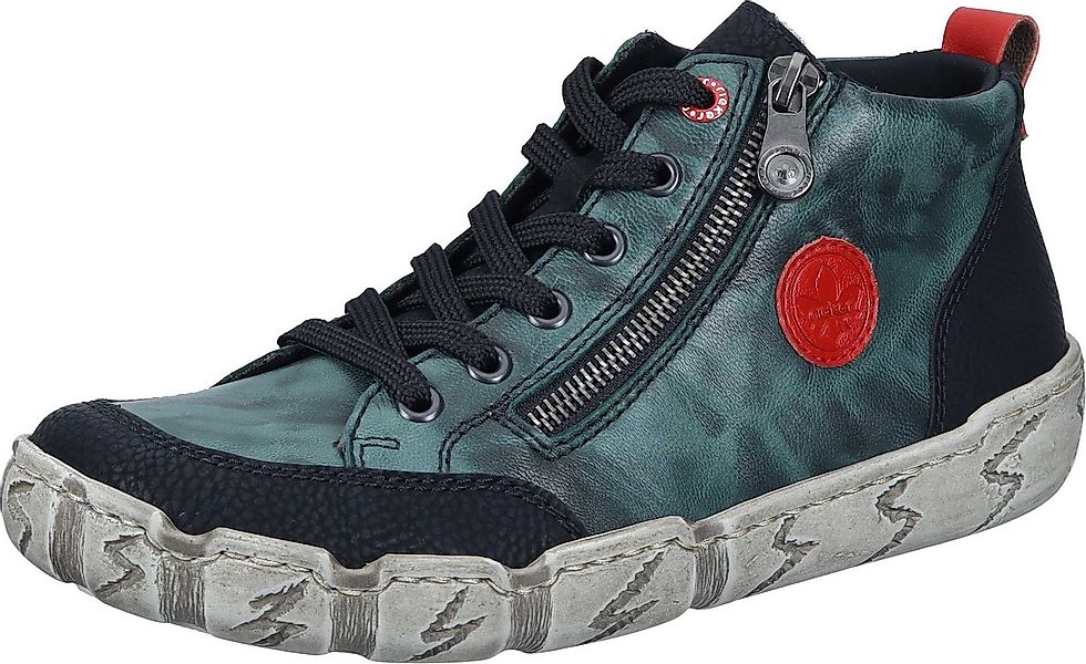 Rieker Stiefeletten Schnürstiefelette aus strapazierfähigem Synthetik günstig online kaufen