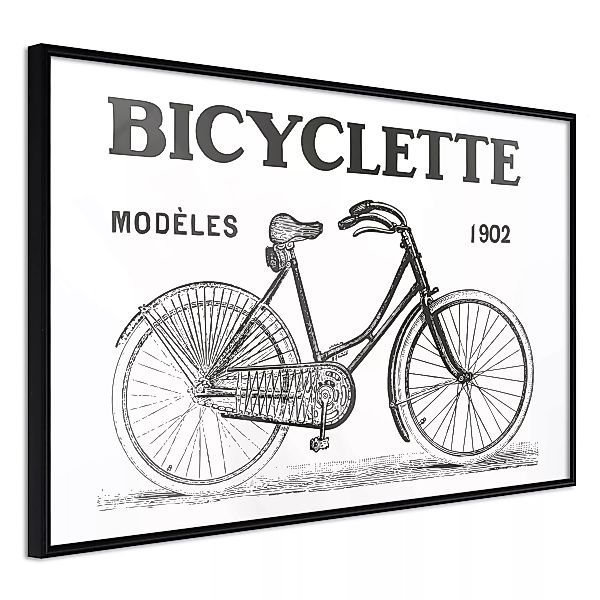 Poster - Bicyclette günstig online kaufen