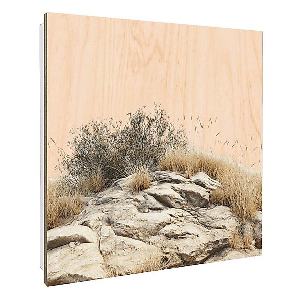 Banjado Großer Schlüsselbox Holz 30x30cm Weiß Scharnier Rechts 50 Haken Sch günstig online kaufen