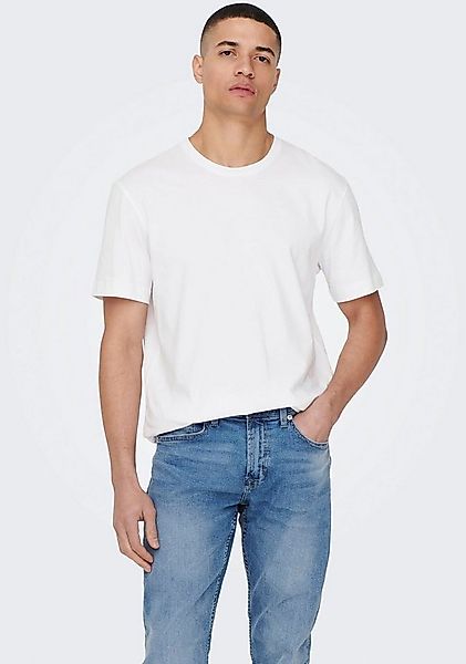 ONLY & SONS Rundhalsshirt ONSMAX LIFE REG SS STITCH TEE günstig online kaufen