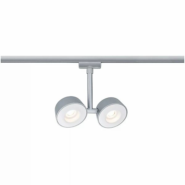 Paulmann URail LED Spot Double Pellet 2x4W Chrom matt/Weiß dimmbar günstig online kaufen