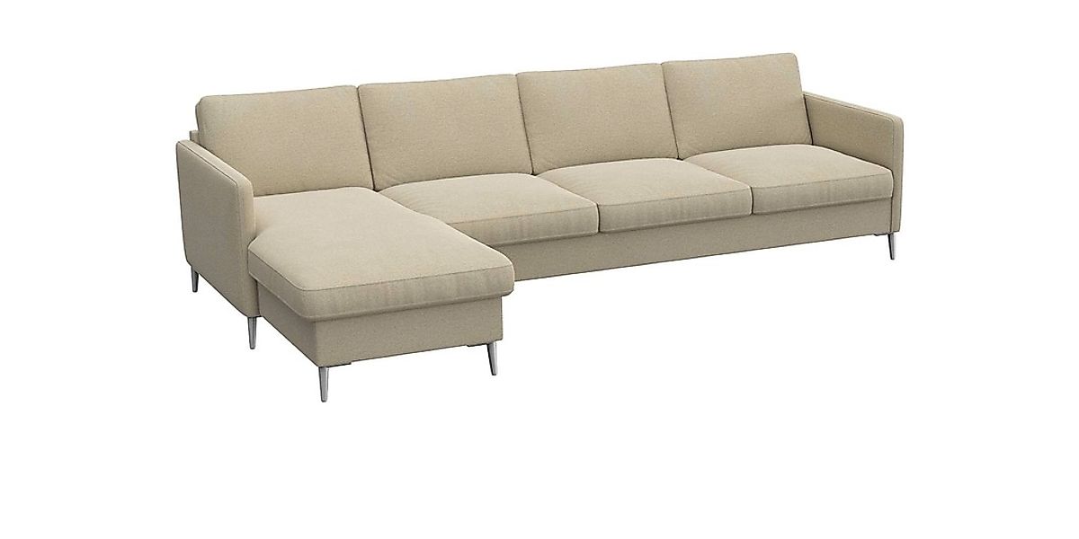 FLEXLUX Ecksofa »Fiore, super Sitzkomfort durch Kaltschaum im Sitz, L-Form« günstig online kaufen