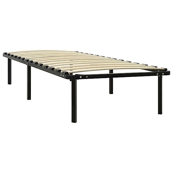 vidaXL Bett Bettgestell Schwarz Metall 90×200 günstig online kaufen
