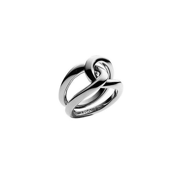 DKNY Fingerring Damen, aus Edelstahl, Silber, Gr. 53 (16,9mm) günstig online kaufen