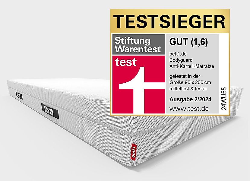Kaltschaummatratze BODYGUARD Anti-Kartell-Matratze, bett1.de, 18.5 cm günstig online kaufen