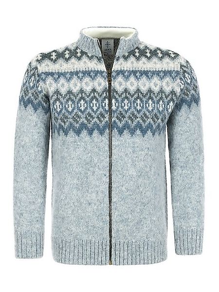 KIDKA Cardigan - Nordische Damen Woll-Strickjacke - Farbe hellblau - aus ra günstig online kaufen