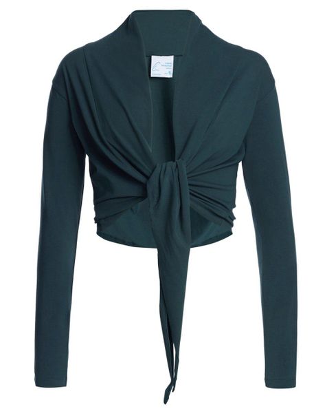 ESPARTO Yoga-Wickeljacke Wickelshirt Dhaara in Bio-Baumwolle günstig online kaufen