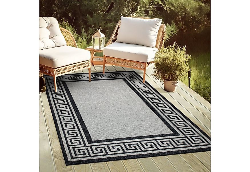 oKu-Tex Outdoorteppich PLUTUS In- & Outdoor Teppich, Flachgewebe, Sisalopti günstig online kaufen