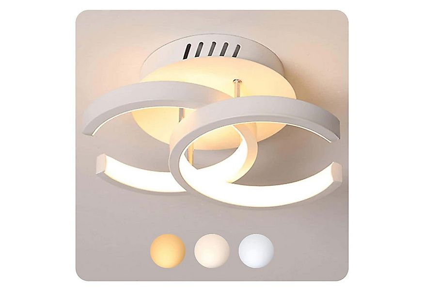 wohnTRAUM24 Deckenleuchten 3-Farbige Decken-Lampe Dimmbar LED Deckenleuchte günstig online kaufen