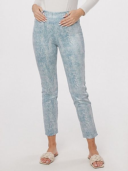 MONACO blue Lederimitathose Schlupfhose Körpernah in Jeansoptik günstig online kaufen