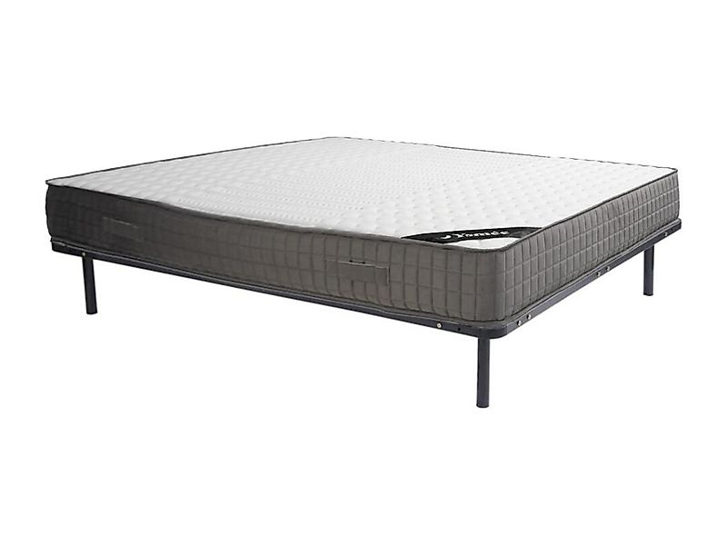Set aus Bettgestell mit Lattenrahmen + Schaumstoffmatratze - 160 x 200 cm - günstig online kaufen