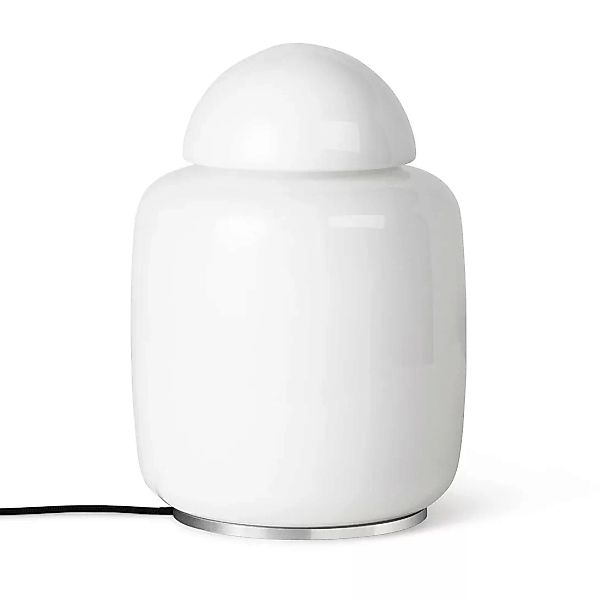 Tischleuchte Bell glas weiß / Glas - Ø 20 x H 27 cm - Ferm Living - Weiß günstig online kaufen
