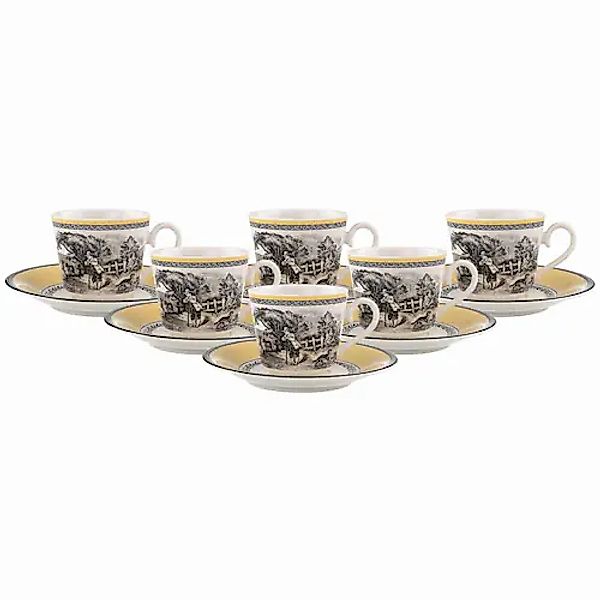 Villeroy & Boch Tasse »Kaffeetassen mit Untertassen Audun Ferme 150 ml 6er günstig online kaufen