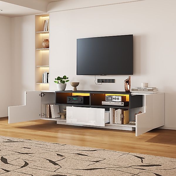 HAUSS SPOLE Lowboard TV-Ständer mit LED-Licht, günstig online kaufen