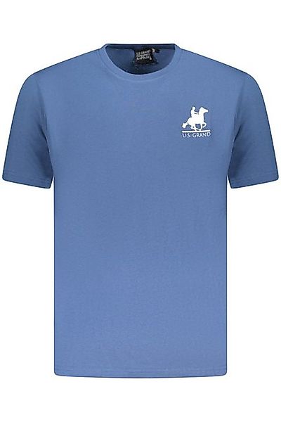 U.S. GRAND POLO T-Shirt Herren Kurzarm T-Shirt Blau mit Druck und günstig online kaufen